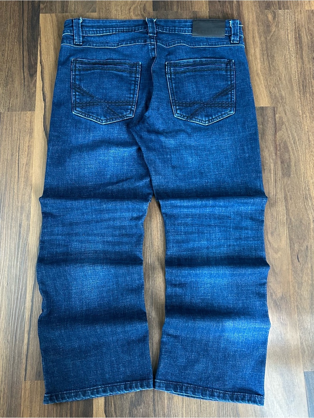 TK Axel Y2K dark wash slim bootcut jeans